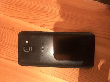 changan ehtiyat hissələri: Samsung Galaxy J6 2018, 32 GB, rəng - Qara, Qırıq, Barmaq izi, İki sim kartlı