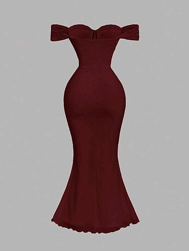ereb qizili instagram: Ziyafət donu, Maksi, XS — 2