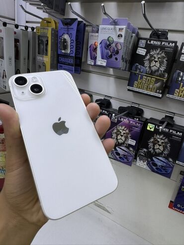 айфон 14 п: IPhone 14, Б/у, 256 ГБ, Белый, Защитное стекло, Чехол, В рассрочку, 81 %