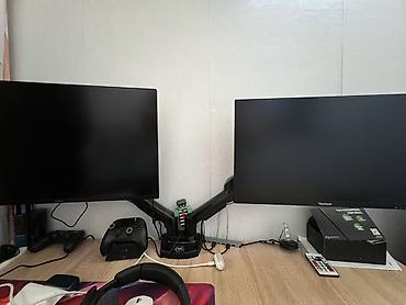 masaüstü kampüter: 2K (QHD) 27 İnch 180Hz Xiaomi FullHD 24 inch 100Hz Viewsonic İkili — 1