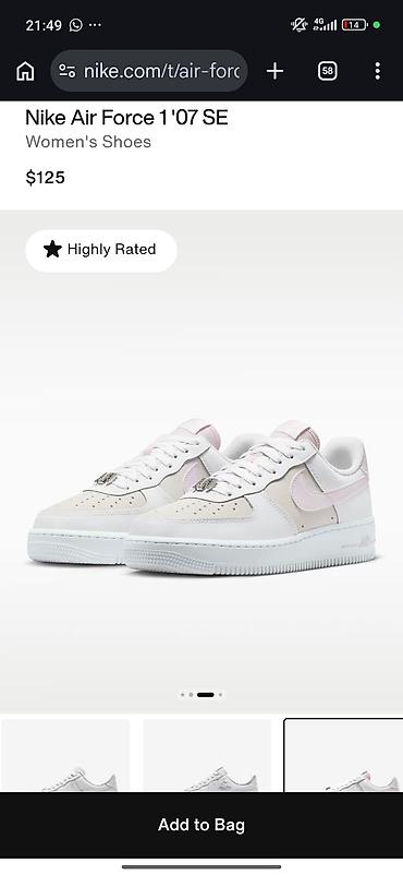 tech flees: Кроссовки, 36.5, Nike, Новый, цвет - Белый — 2