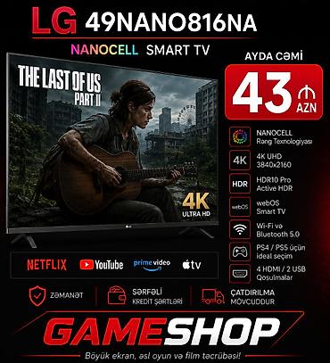 tv box android 2020: LG 49NANO816NA NanoCell Smart TV Xüsusiyyətlər: - 49 düym ekran, 4K — 1