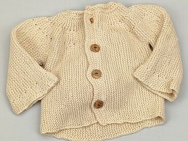 sukienka sweterkowa beżowa: Kardigan, 0-3 m, stan - Bardzo dobry