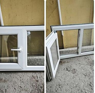 Plastik pəncərə çərçivələri (şüşəli) - Ölçü: 80 × 60 sm - Say: 3 ədəd