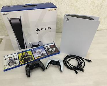Видео оюндар жана приставкалар: Игровая приставка Sony PlayStation 5 в комплекте с двумя беспроводными — 4