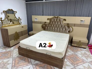 Yataq otağı dəstləri: AYNUR 2 💃 Yataq termo tumbalari taxt matrasla bazali türkye isdesali
