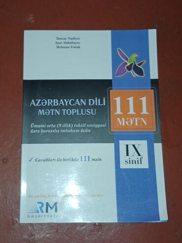 kitabların satışı: Azərbaycan dili-111 metn testi