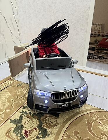 Uşaq dünyası: Uşaq elektrik maşını – gümüşü rəng, BMW dizaynlı (nömrə: BM 5) — 1
