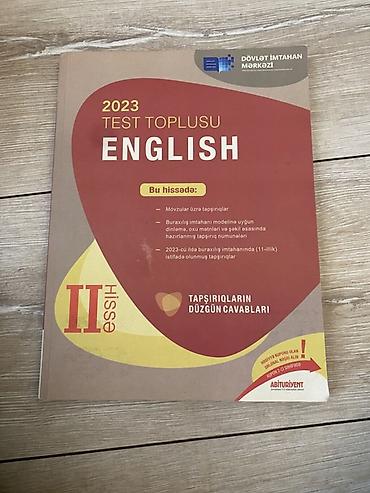 Testlər: İngilis dili Testlər 11-ci sinif, DİM, 2-ci hissə, 2023 il — 1