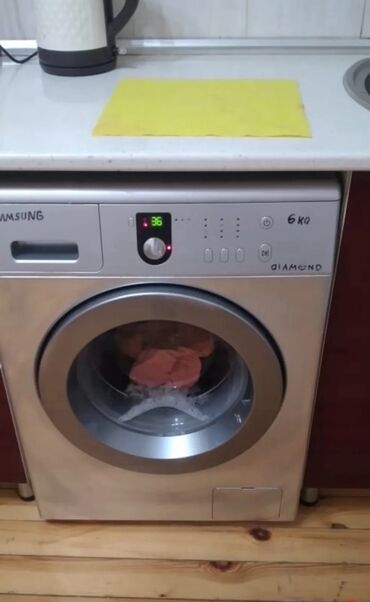 işlənmiş maşınlar: Paltaryuyan maşın Samsung, 6 kq, İşlənmiş, Avtomat, Qurutma var, Kredit yoxdur, Ödənişli çatdırılma