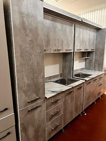 silver kitchen: Кухонный гарнитур, Новый, цвет - Коричневый, ДСП, Бесплатная доставка — 3