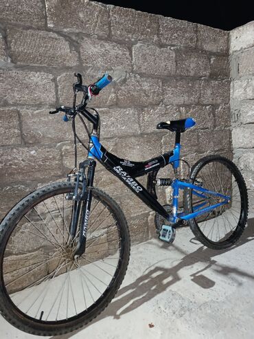 velosiped start: Rambo DS tipli dağ velosipedi - Rəng: qara-mavi - Çərçivə