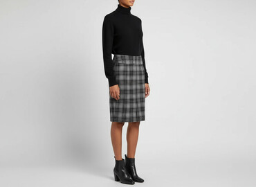 stradivarius spodnie czarne z wysokim stanem: Women`s skirt, size L