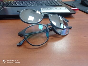 очки с насадкой: Очки от близорукости -0,75 с солнце защитной насадкой на магните. Очки