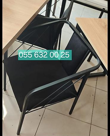 oturacaq: Mətbəx üçün, Yeni, Qatlanmayan, rəng - Qara Stul — 2