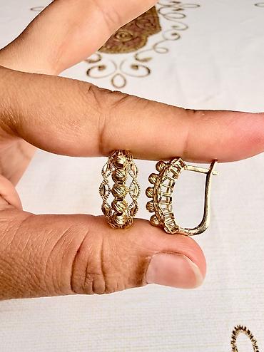 Aksesuarlar: Sırğa, Pandora, Sarı qızıl, 585 Əyar, 259 g — 1