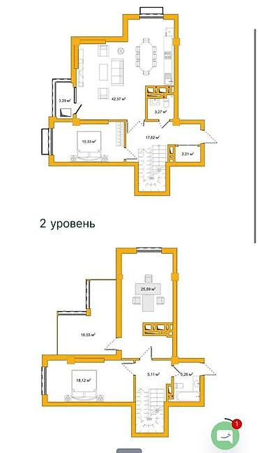 Продажа квартир: 🏡 ПРОДАЁТСЯ ДВУХУРОВНЕВЫЙ ПЕНТХАУС 150 М² С СОБСТВЕННОЙ ТЕРРАСОЙ 📍 ЖК — 2
