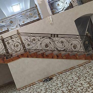 Изготовление перил: Изготовление перил Материал: Кованное железо, Наружные, Бесплатный замер — 105