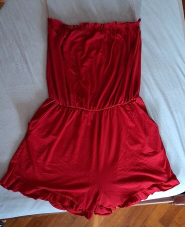 zuti kombinezoni: S (EU 36), Single-colored, color - Red