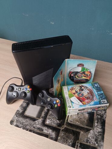 xbox 360 купить: ‼️🔴📢📢📢ideyal xbox 360 slim axtaranlar: 5 oyun orginal kaseti✅️ 1 pult