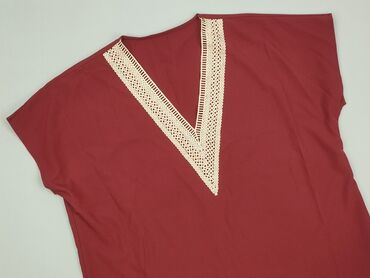 czerwone bluzki koronkowe: Bluzka damska, rozmiar L