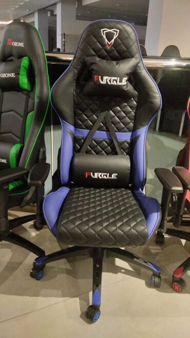 Ofis və oyun kresloları: Yeni, Təkərli, Qolları tənzimlənir, Dəri — 15