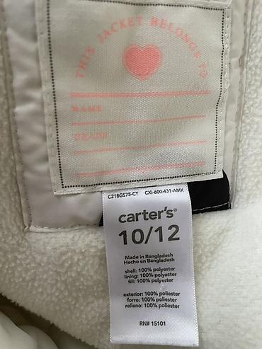 burbay usaq arabasi: Kurtka, Qız üçün, 10 - 12 yaş, Carters — 3
