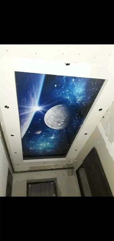 Натяжной потолок: Натяжной потолок Глянцевое, Матовое, 3D потолки Бесплатный замер, Гарантия, Монтаж — 13