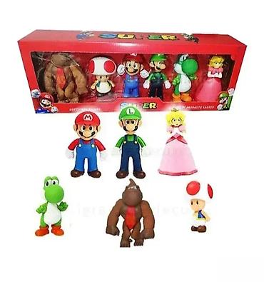 mokra likra helanke: Super mario set od 6 malih junaka. super mario set od 6 malih junaka — 1