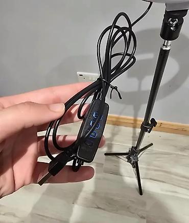 smartfon: LED ring işıq və tənzimlənən tripod seti - Dairəvi LED ring işıq — 2
