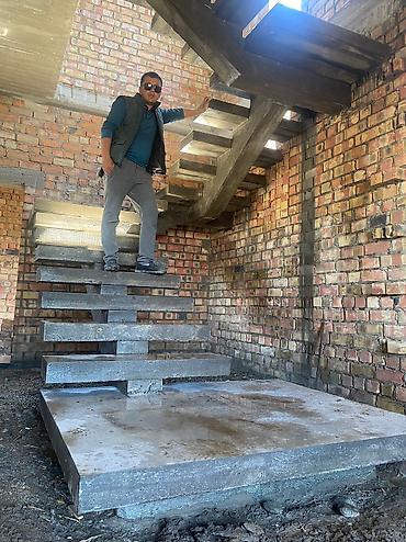 Бетонные лестницы: На бетоне лестница любое сложная киргизстан 🇰🇬 буйинча Заливаю — 9