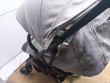 Коляски: Коляска, цвет - Серебристый, Б/у — 3