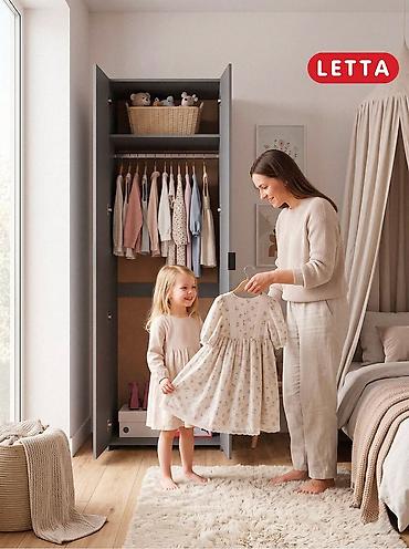 Шкафы: Шкаф LETTA — узкий двухдверный шкаф-купе с распашными дверцами в — 4