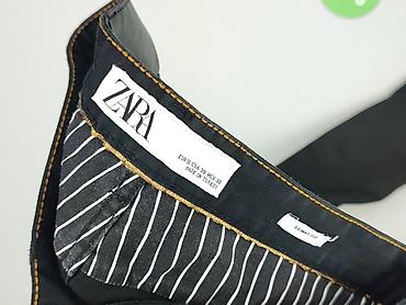 czarne cargo pull and bear: Zara, Spodnie materiałowe damskie, rozmiar S — 5