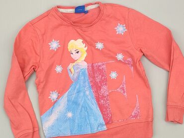 amarantowa bluzka: Bluza, Disney, 7 lat, 116-122 cm, stan - Dobry