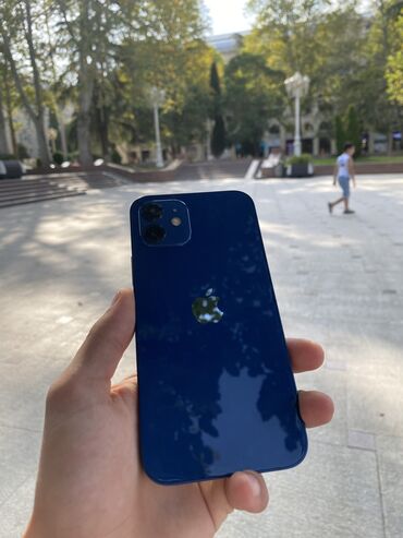 i̇phone 12 dubay: IPhone 12, 64 ГБ, Синий, Face ID, Беспроводная зарядка, Гарантия