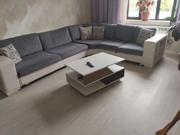 Masa və oturacaq dəstləri: Künc divan, İşlənmiş, Açılan, Bazalı