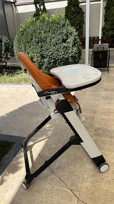 анатомия: Стульчик для кормления, Б/у, Peg perego, Трансформер, цвет - Оранжевый, Платная доставка — 4