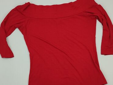 czerwona bluzki w serek: Blouse, M (EU 38), condition - Good