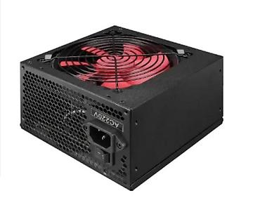 Izvori napajanja: PC napajanje ATX – crni kućište sa 120 mm ventilatorom (crveni — 1