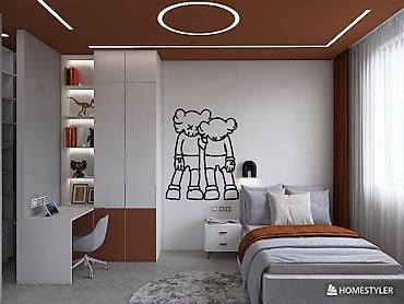 Декоративная роспись: Авторская настенная роспись “Сова” - Большой панно-арт на стене — 13