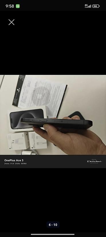 Apple iPhone: IPhone 15 Pro, Б/у, 256 ГБ, Black Titanium, Зарядное устройство, Защитное стекло, Чехол, 83 % at lalafo.kg — 6 Apple iPhone: IPhone 15 Pro, Б/у, 256 ГБ, Black Titanium, Зарядное устройство, Защитное стекло, Чехол, 83 % — 6