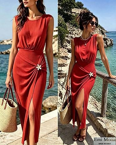 baletanke devojcice: Elegantna midi letnja haljina Emi Moda – Made in Italy - Kroj: bez — 8