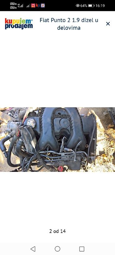 Ostalo: Fiat Punto II 1.9 JTD/dizel – u delovima Raspoloživi originalni — 2