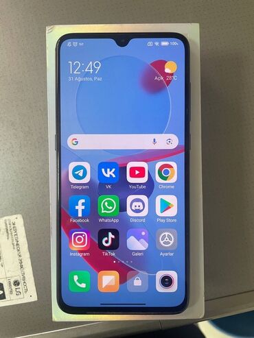 iphone 8 qeydiyyat qiymeti: Xiaomi Mi 9, 128 GB, rəng - Boz, 
 Barmaq izi, Simsiz şarj, Face ID
