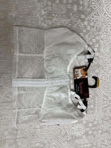 Alt paltarı: Ağ rəngli krujeva bustyer - Model: Lace Bustier (etiketdə “BUSTIER”) — 1