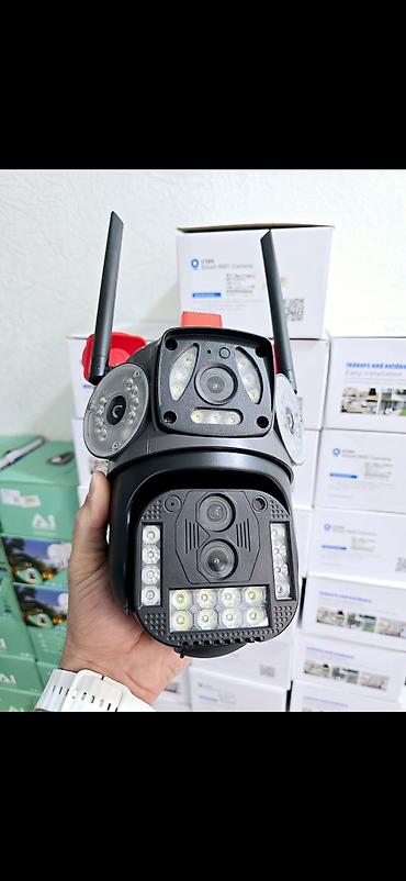 360 kamera: Wifi 3 kamera ptz 360° smart + 64gb V380 Smart WiFi Camera – açıq və — 1