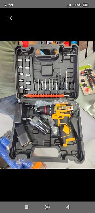 dewalt drel: Akkumulyatorlu zaryadka vurucu-matkap dəsti Məhsulun tərkibi: - — 1