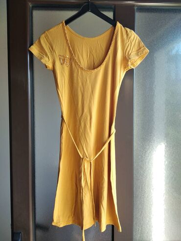 iznajmljivanje haljina laura – слике: S (EU 36), color - Yellow, Short sleeves