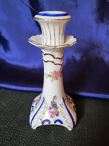 Ostali antikviteti: Vintaz svecnjak porcelanski. Porcelanaki nov svecnjak,perfektan — 6